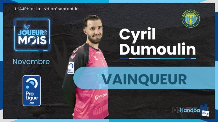 Cyril Dumoulin, élu joueur du mois de Novembre