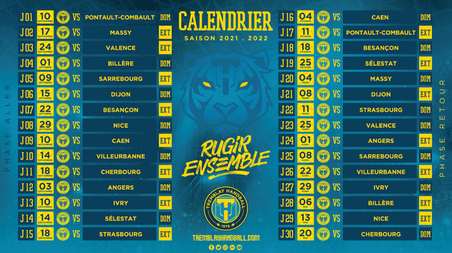 Le calendrier de l’année